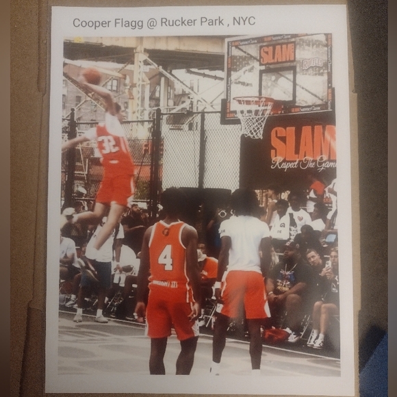 NEW!๐ฏ COOPER FLAGG RUCKER PARK & DUKE COLOR ART 8.5x11 POSTER BUNDLE SET!๐ฅ - Picture 2 of 10
